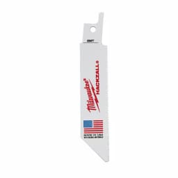 Milwaukee 4 in. 14 TPI Bi-Metal EMT Reciprocating Saw Blades, 5-Pack thumbnail 2