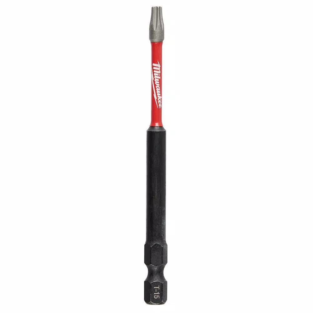 Milwaukee SHOCKWAVE Torx T15 3.5 in. Impact Duty Steel Screwdriver Bits, 5-Pack