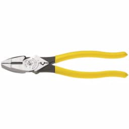 Klein Tools 9 in. High Leverage Side Cutting Pliers with Connector Crimping thumbnail 1