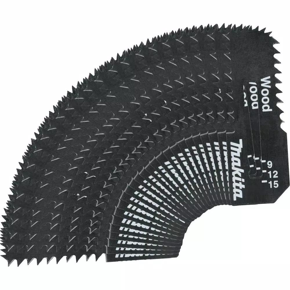 Makita Cut-Out Saw Blades for Wood, High Carbon Steel, 25-Pack