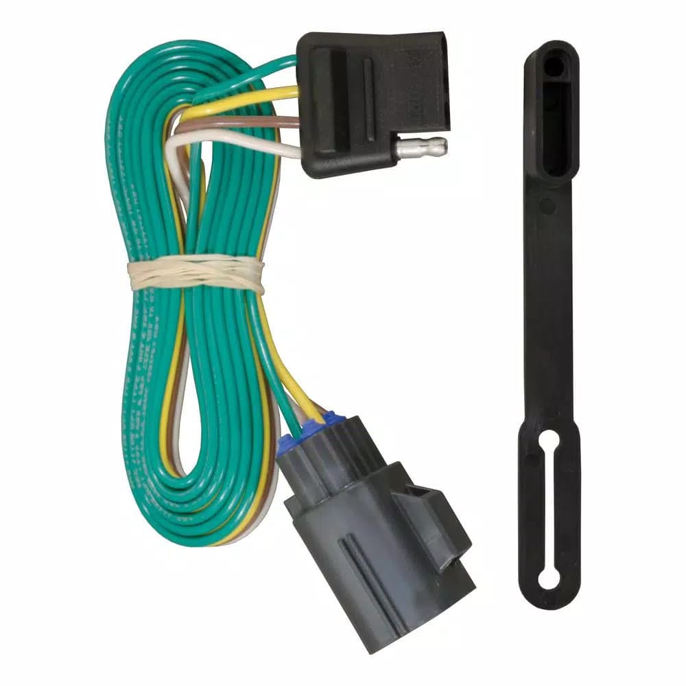 CURT Custom Vehicle-Trailer Wiring Harness, 4-Way Flat, for Chevrolet Traverse, Acadia, Enclave