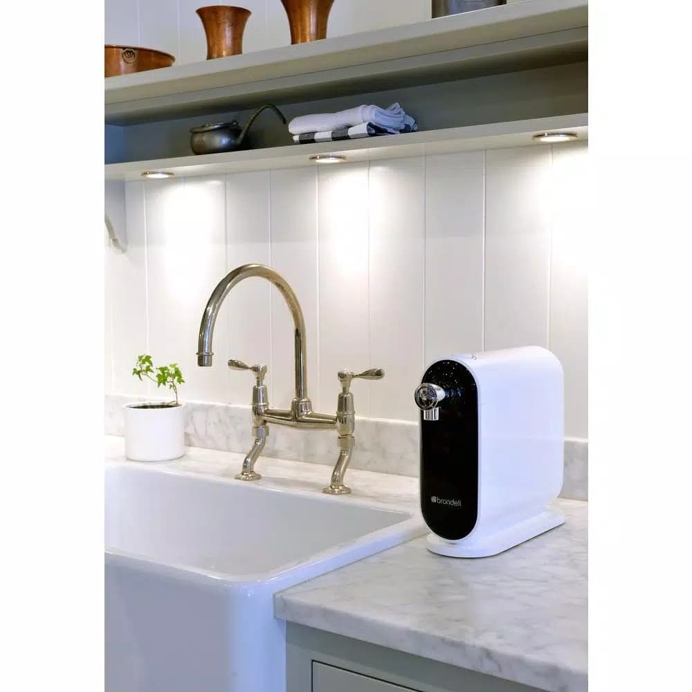 Brondell H2O+ Cypress Countertop Water Filtration System, 3-Stage Carbon Block Filtration