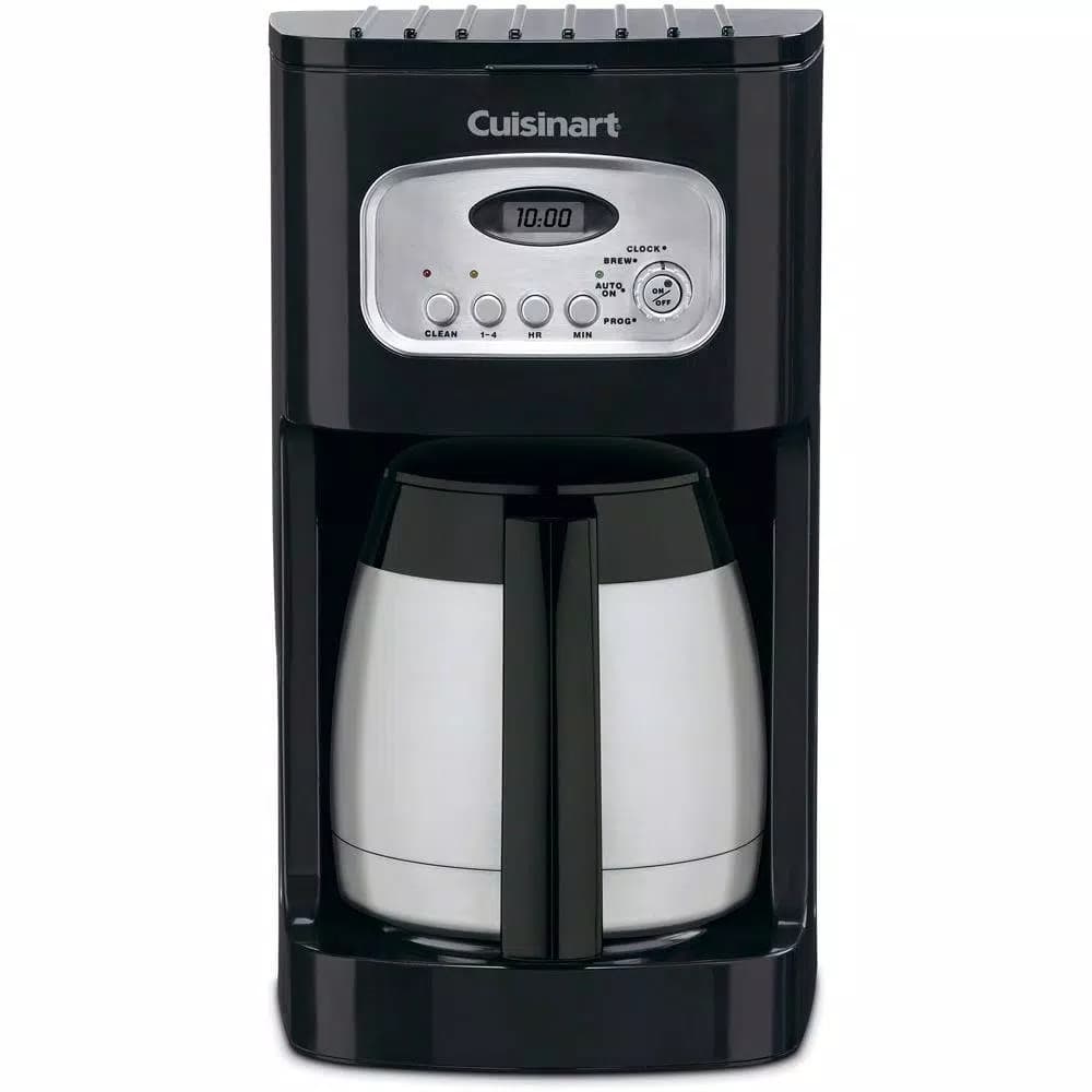 Cuisinart 10-Cup Black Programmable Thermal Coffee Maker with Stainless Accents