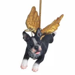 Design Toscano Boston Terrier Angel Dog Christmas Ornament thumbnail 2