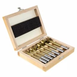 WEN 7-Piece Forstner Bit Set with Wooden Carrying Case thumbnail 1