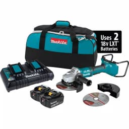 Makita 18V LXT Brushless 4-1/2" Angle Grinder Kit with (2) 5.0Ah Batteries and Charger thumbnail 2