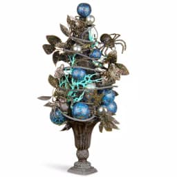 National Tree Company 23 in. Potted Halloween Tree with Sequined Leaves and Spiders thumbnail 1