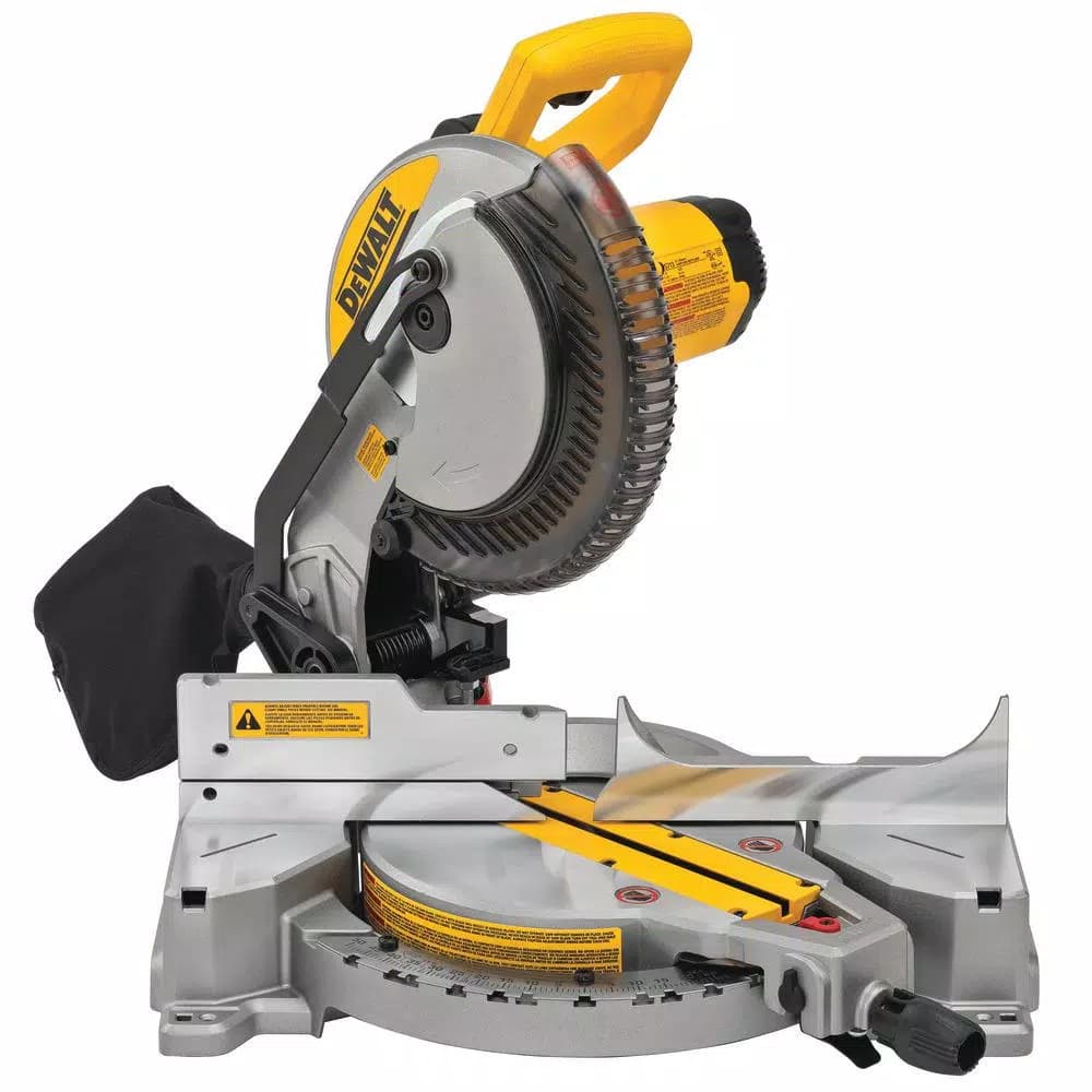 DEWALT 10 in. 15 Amp Corded Compound Single Bevel Miter Saw with Heavy-Duty Miter Saw Stand Bundle