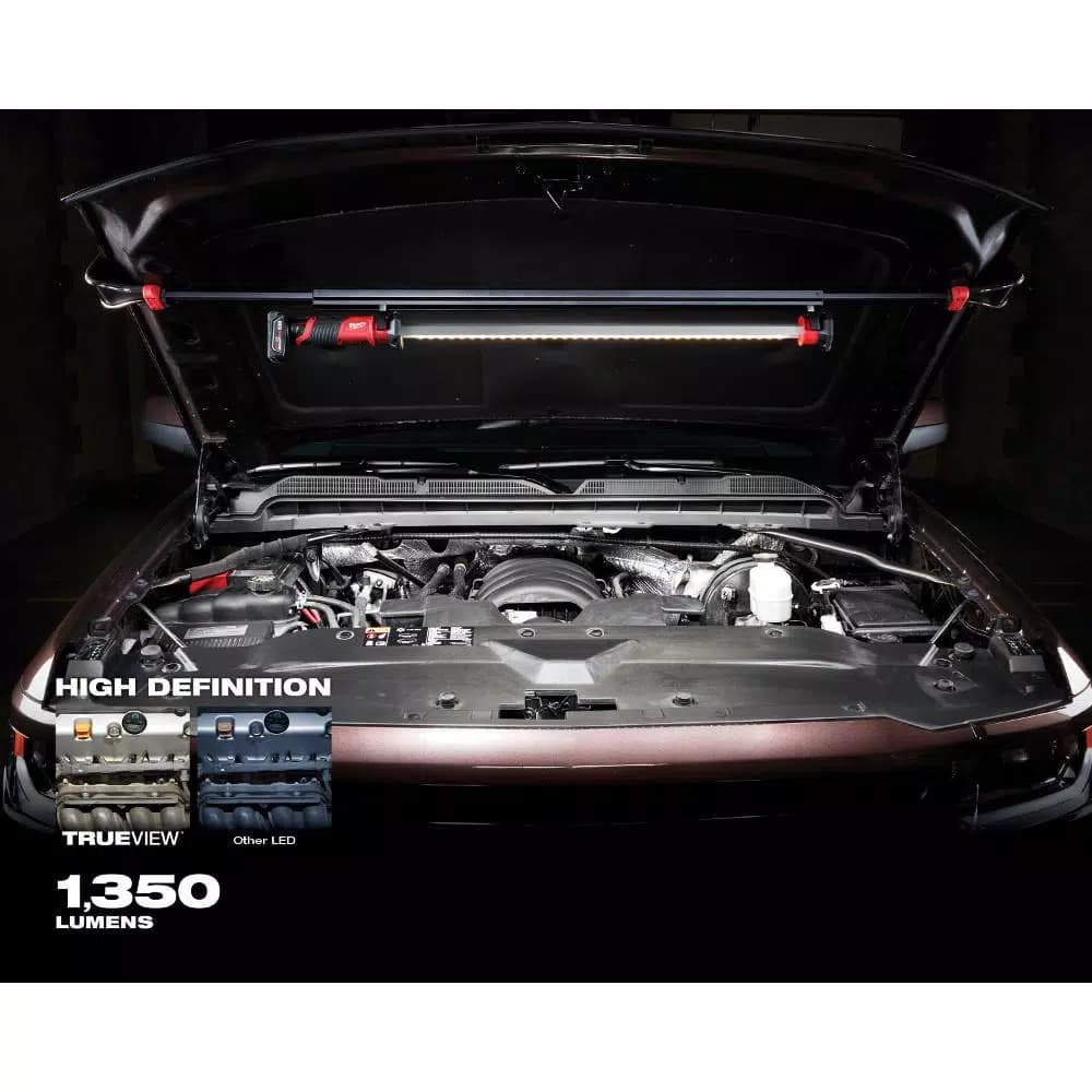 Milwaukee M12 12V Cordless LED Underhood Light Kit with 4.0Ah Battery and Charger