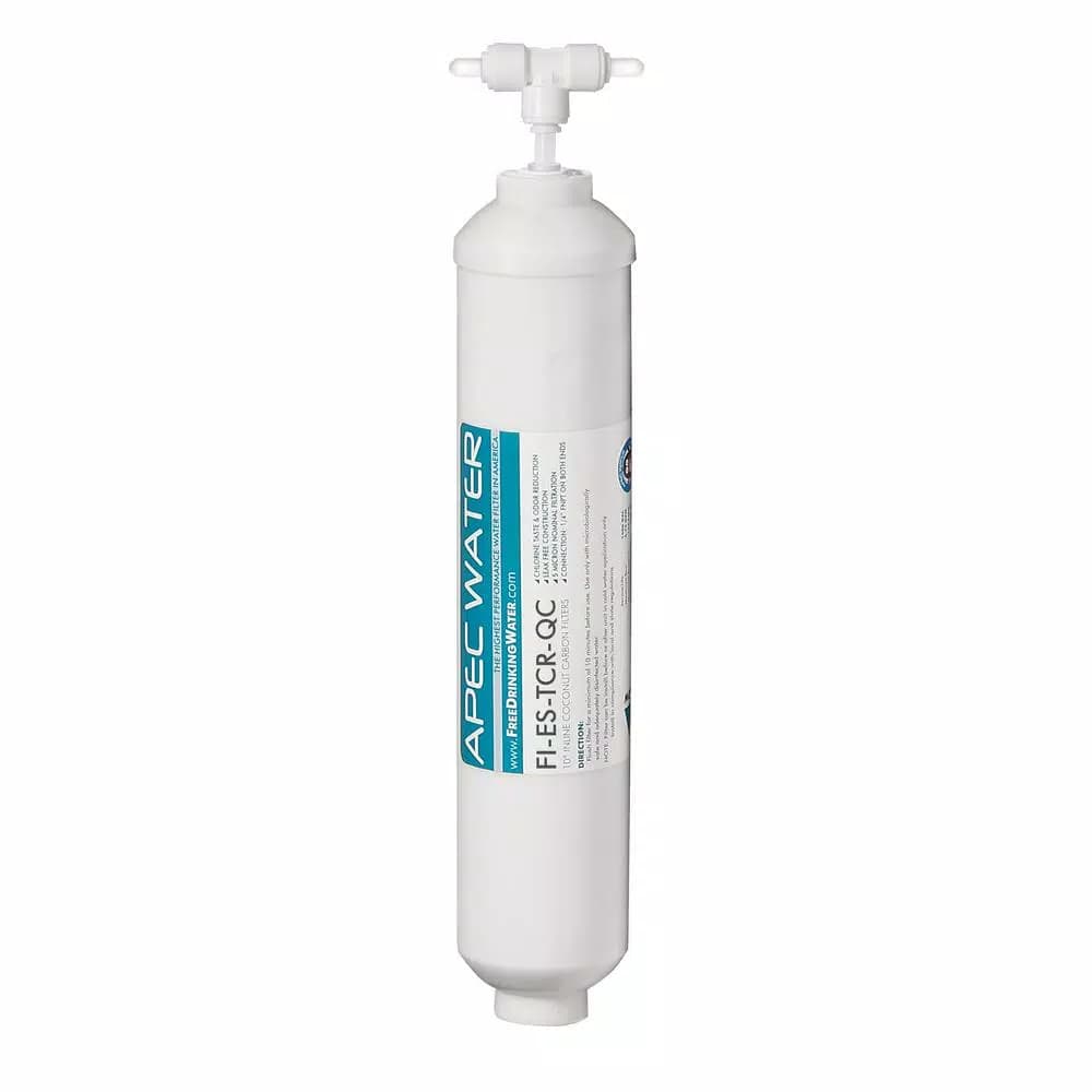 APEC Water Systems APEC Essence 10 in. In-line Carbon Replacement Water Filter with 1/4 in. Quick Connect