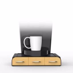 Mind Reader Anchor 36-Capacity K-Cup Storage Drawer with Wood Veneer and Heat-Resistant Panel, Black thumbnail 4