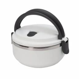 Unbranded Kitchen Details Stainless Steel 1-Tier Insulated Lunch Box - White thumbnail 2