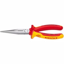Knipex 8 in. Long Nose Side Cutting Pliers, 1,000V Insulated, Forged Vanadium Steel thumbnail 1