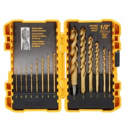 DEWALT 14-Piece Titanium Pilot Point Twist Drill Bit Set thumbnail 1
