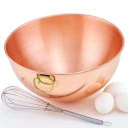 Old Dutch 4.5 Qt. Solid Copper Beating Bowl for Egg Whites and Baking thumbnail 3