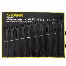 Stark Jumbo SAE Black Oxide Combination Wrench Set, 10-Piece thumbnail 2