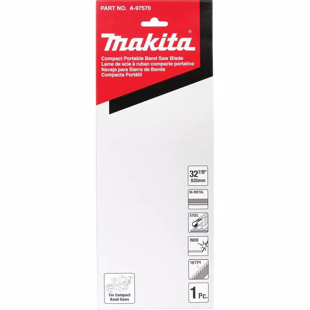Makita 32-7/8 in. 18 TPI Bi-Metal Compact Portable Band Saw Blade
