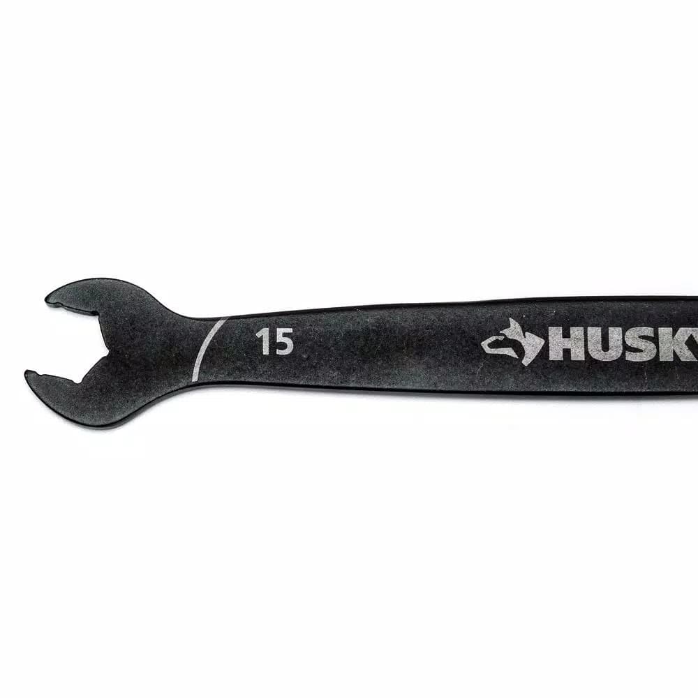 Husky 6-Piece Thin Head Access Wrench Set, SAE and Metric, Double Open End
