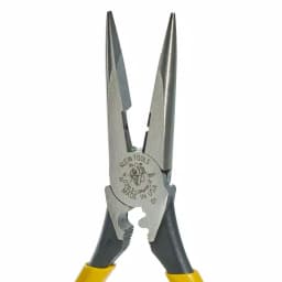 Klein Tools 8 in. Heavy Duty Long Nose Side Cutting Crimping Pliers thumbnail 6