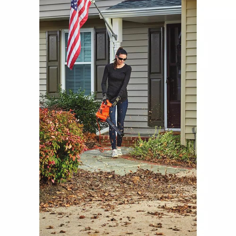 BLACK+DECKER VACPACK 3-in-1 Corded Electric Backpack Leaf Blower, Vacuum, and Mulcher - 250 MPH, 400 CFM, 12 Amp