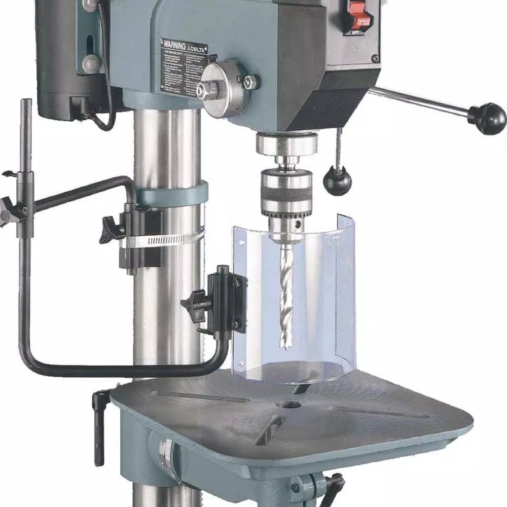 Delta Drill Press Safety Guard, Universal Fit for 1-1/2 in. to 3-11/16 in. Columns