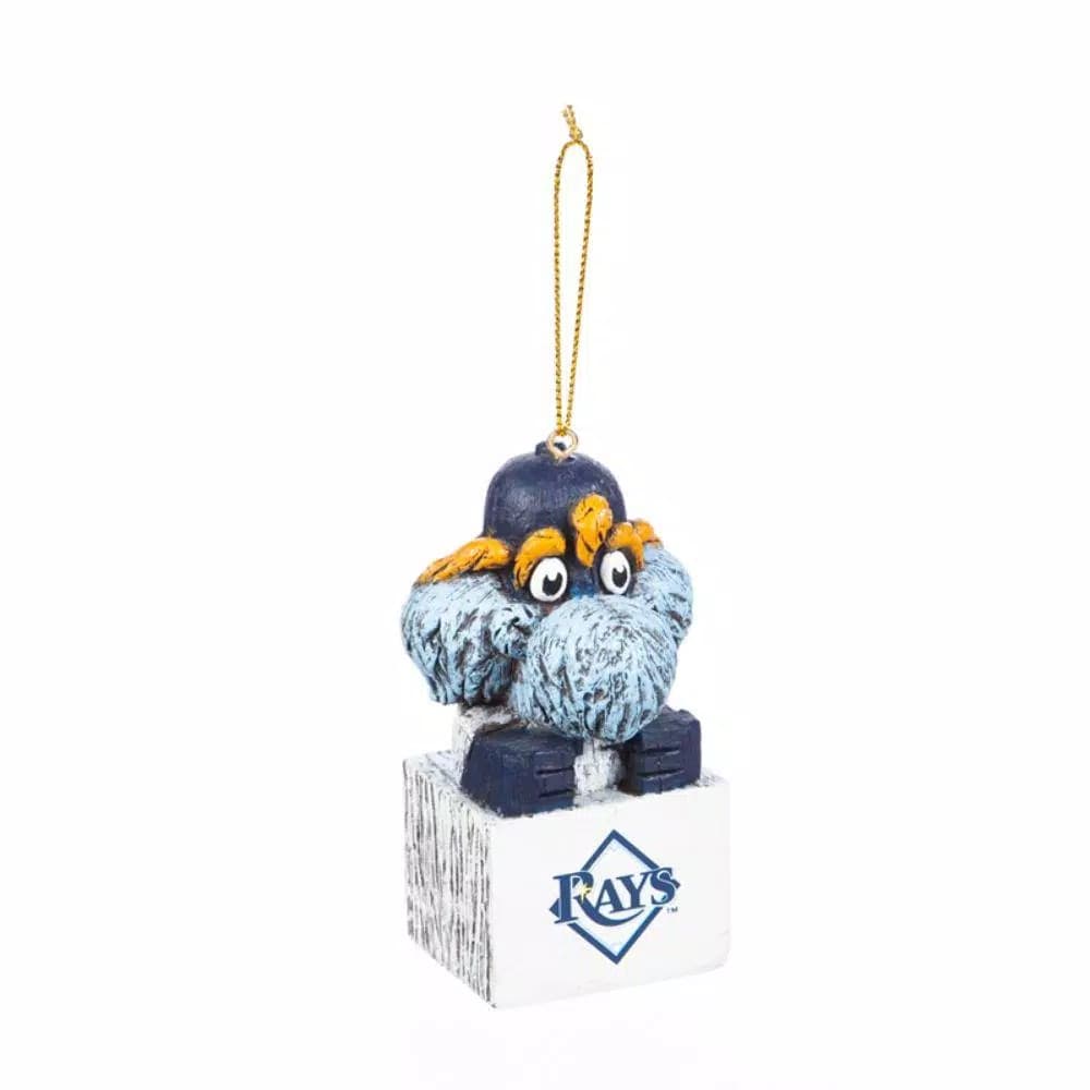 Team Sports America Tampa Bay Rays MLB Mascot Tiki Totem Christmas Ornament
