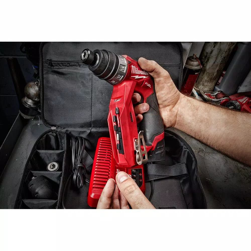 Milwaukee M12 FUEL 12V Brushless 4-in-1 Installation Drill Driver with 4 Tool Heads (Tool-Only)