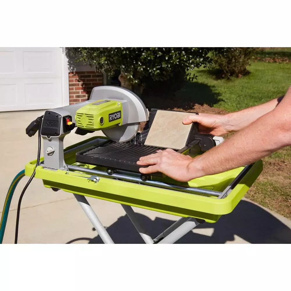 RYOBI 9 Amp Corded 7 in. Overhead Wet Tile Saw with 1-3/4 HP Motor