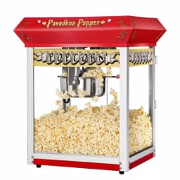 Great Northern Pasadena 8 oz. Antique Red Popcorn Machine with Cart, Commercial Quality Oil Popper thumbnail 6