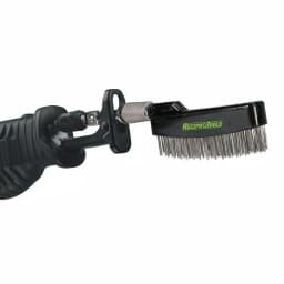 ReciproTool Stainless Steel Wire Straight Brush for Reciprocating Saws, Compatible with Universal Adapter thumbnail 3