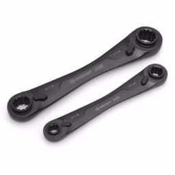Crescent X6 4-in-1 Black Oxide Spline Ratcheting SAE Wrench Set, 2-Piece thumbnail 1