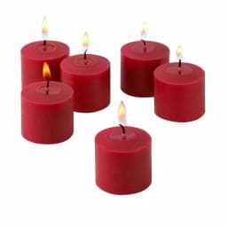 Light In The Dark Red Unscented Votive Candles, 10-Hour Burn Time (Set of 72) thumbnail 1