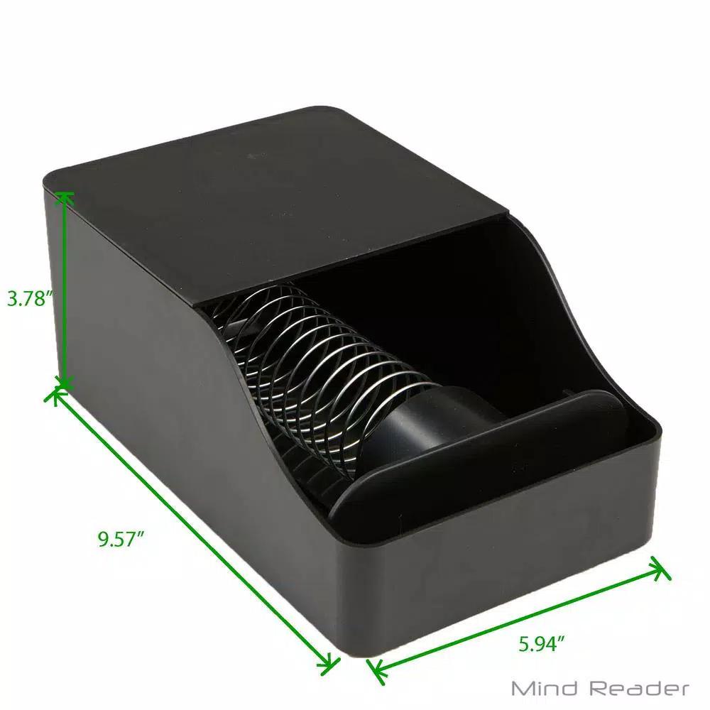 Mind Reader Black Acrylic Coffee Sleeve Storage Dispenser