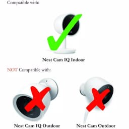 Wasserstein Magnetic Wall Mount for Google Nest Cam IQ Indoor - Black (2-Pack) thumbnail 7