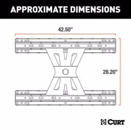 CURT X5 Gooseneck-to-5th-Wheel Adapter Plate for Double Lock EZr thumbnail 10