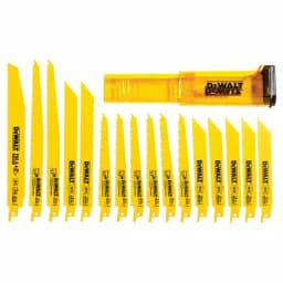 DEWALT 16-Piece Bi-Metal Reciprocating Saw Blade Set with Storage Case thumbnail 4