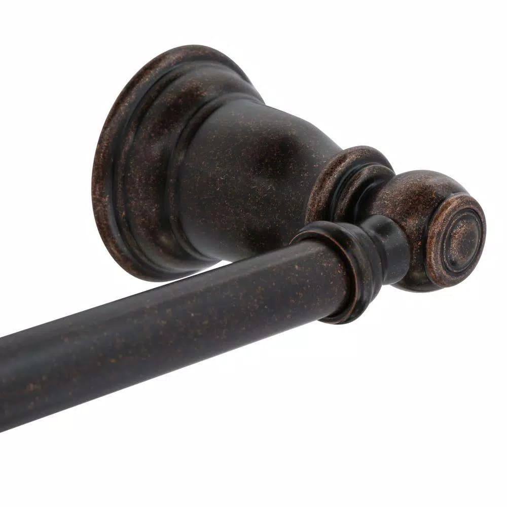 MOEN Kingsley 24 in. Single Towel Bar, Oil Rubbed Bronze