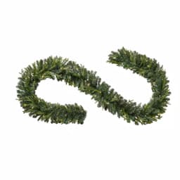 Home Accents Holiday 12 ft. Pre-Lit Norway Garland with 70 Warm White LED Lights, Battery Operated thumbnail 1
