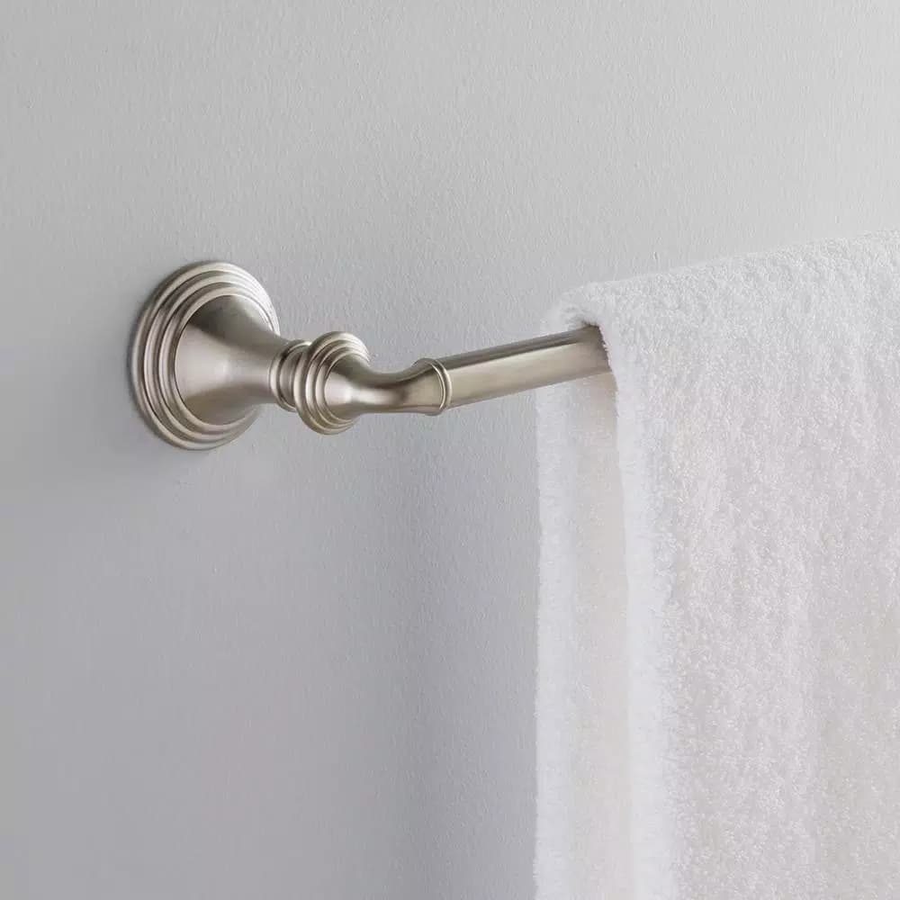 KOHLER Devonshire 24 in. Single Towel Bar in Vibrant Brushed Nickel