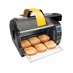 Hamilton Beach 1400-Watt 6-Slice Easy Reach Roll-Top Toaster Oven, Silver thumbnail 2