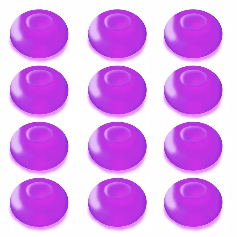 LUMABASE Purple Floating Blimp LED Lights, Waterproof Battery Operated Decorative Lights (12-Count)