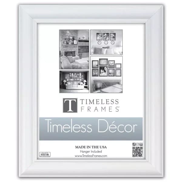 Timeless Frames Boca 10 x 13 in. White Picture Frame with UV Glass