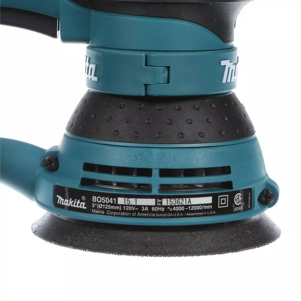 Makita 5 in. Variable Speed Random Orbital Sander with Tool Case, 3 Amp