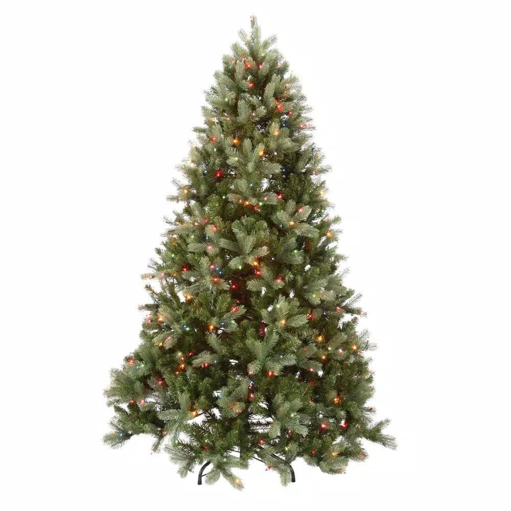 National Tree Company 7.5 ft. Feel-Real Downswept Douglas Fir Artificial Christmas Tree with 750 Multi-Color Lights