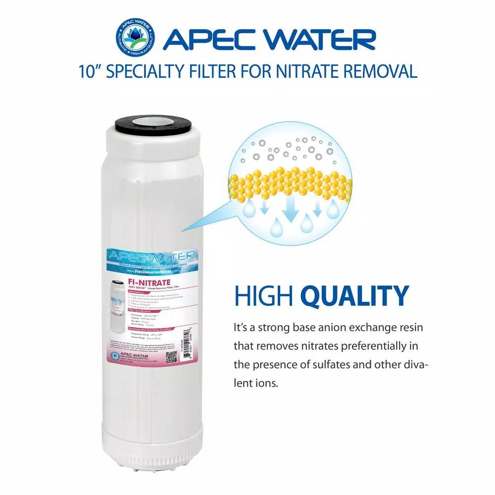 APEC Water Systems 10 in. Nitrate Reduction Water Filter Cartridge - Anion Exchange Resin