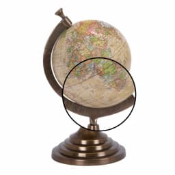 LITTON LANE 15 in. Nautical Decorative Globe with Brass-Finished Aluminum Stand thumbnail 3