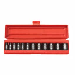 TEKTON 3/8 in. Drive 5/16-1 in. 6-Point Shallow Impact Socket Set, 12-Piece thumbnail 1