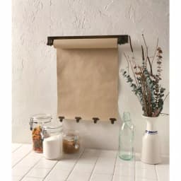 Unbranded 22 in. Farmhouse Note Roll Memo Board with 4 Brass Clips and Metal Frame thumbnail 3
