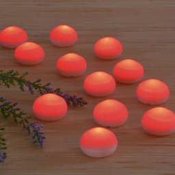 LUMABASE Red Floating Blimp LED Lights, Waterproof Battery Operated Decorative Lights (12-Count) thumbnail 3