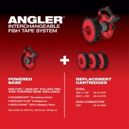 Milwaukee M18 FUEL ANGLER 18V Cordless Pulling Fish Tape Powered Base (Tool-Only) thumbnail 7